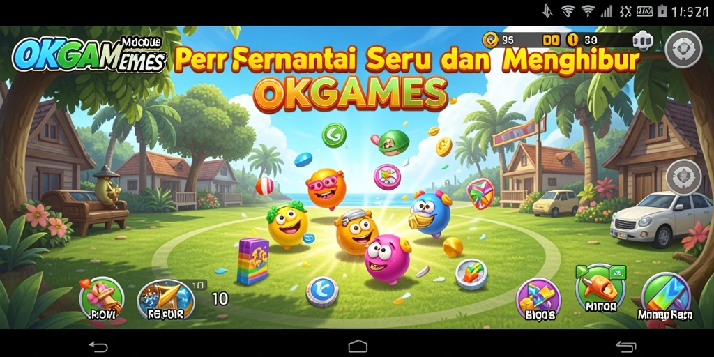 Tampilan gameplay OKGAMES yang seru dan menghibur.