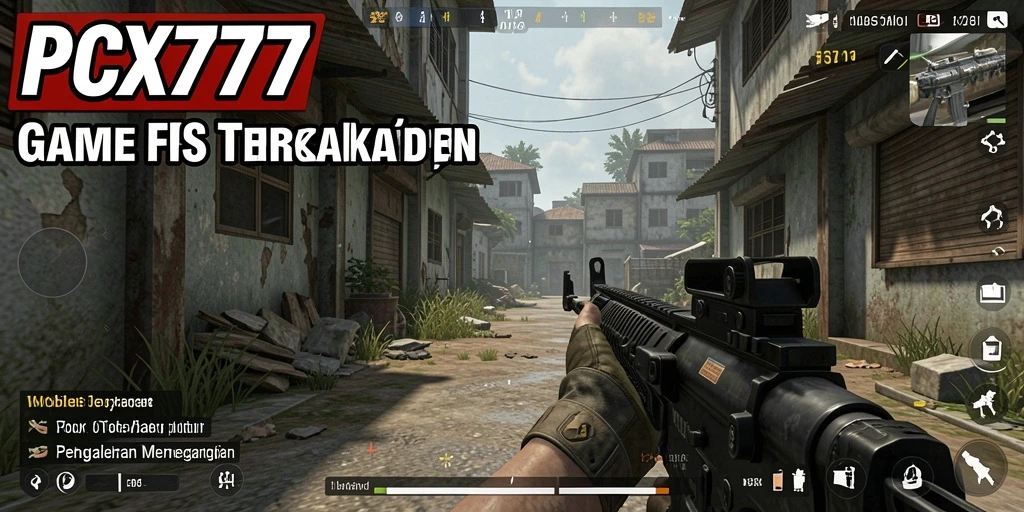 Tampilan mendebarkan dari gameplay <strong>PCX777</strong> dalam pertempuran FPS.