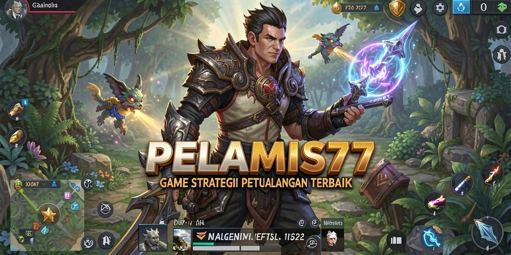 Tampilan gameplay PELAMIS77 dengan strategi yang mendalam dan pertempuran seru.