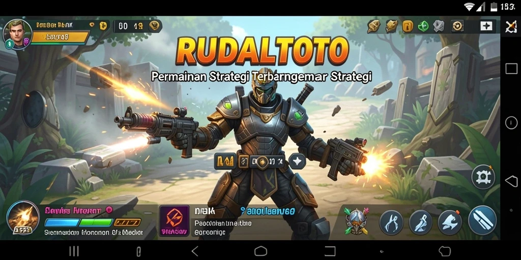 Screenshot gameplay RUDALTOTO menampilkan aksi strategis yang menegangkan.
