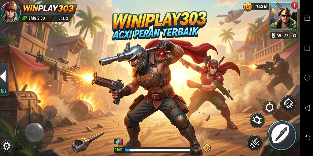 Screenshot gameplay WINPLAY303 menampilkan pertarungan mendebarkan dan karakter yang beragam.