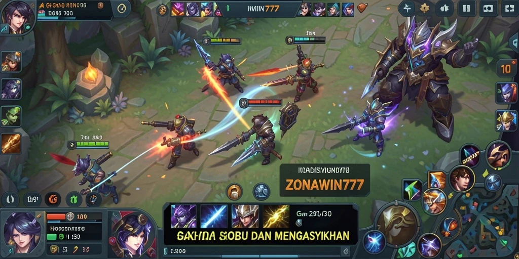 Gameplay seru di ZONAWIN777 dengan karakter yang beragam.